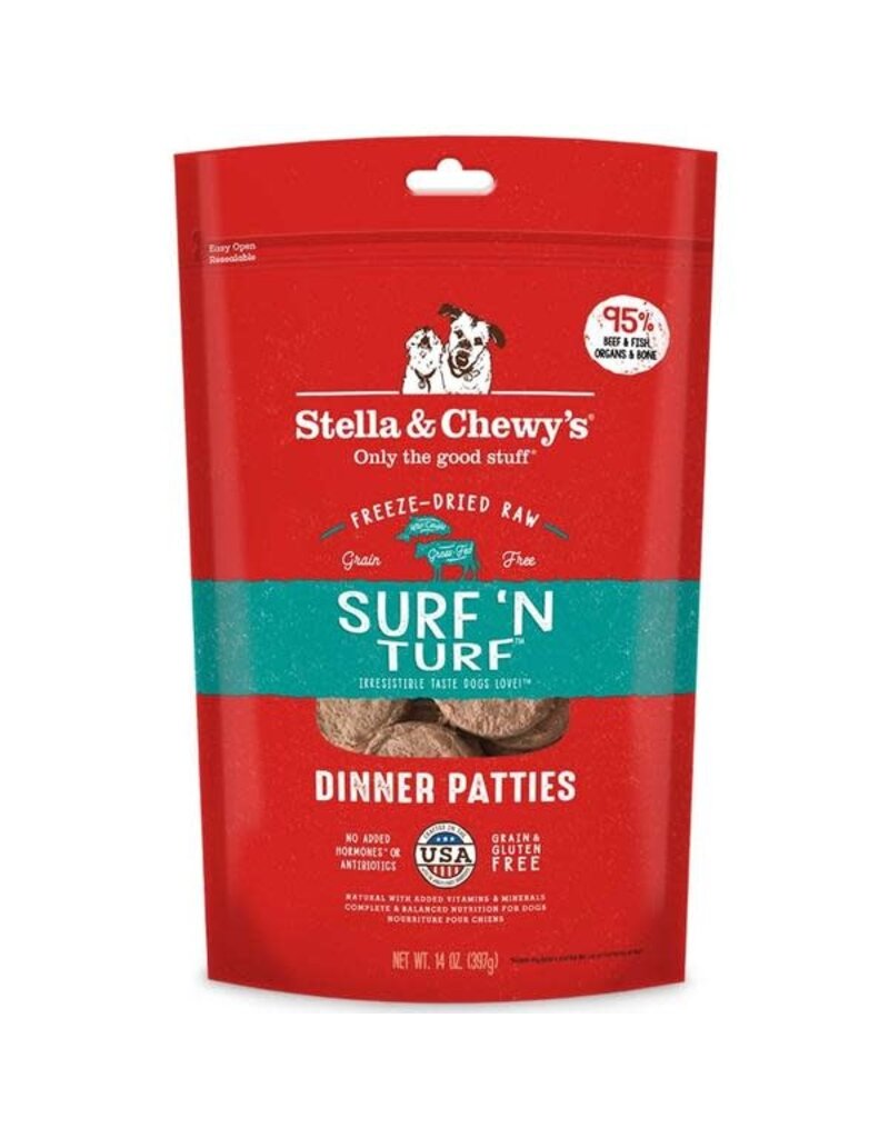 Stella & Chewy's Stella & Chewy's Freeze Dried Raw Surf & Turf Dinner Patties For Dogs 5.5oz