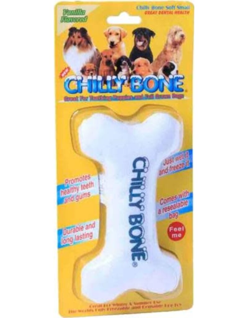 Multipet MultiPet Chilly Bone Freezable Teething Puppy Toy White 7"