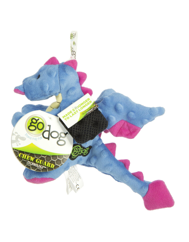 Worldwise GoDog Worldwise GoDog Dragons Mini Chew Guard Toy Periwinkle Small
