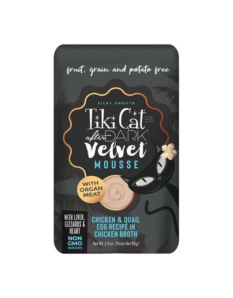 Tiki Cat Tiki Pets Cat After Dark Velvet Mousse Chicken & Quail Egg