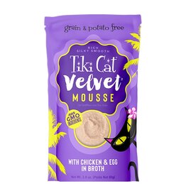 Tiki Cat Tiki Pets Cat Luau Velvet Mousse Chicken & Egg 2.8 oz pouch