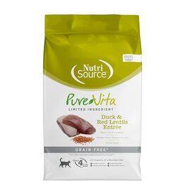 Nutrisource Pure Vita Cat Grain Free Duck & Red Lentils 4lbs