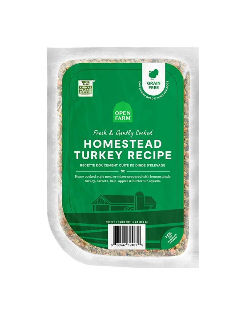 Open Farm Open Farm Gently Cooked Frozen Harvest Turkey Dog Food (CASE OF 8)