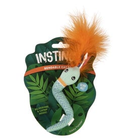 Instincts Tricky Twister Bendable HappyNip Catnip Plush Snake Cat Toy