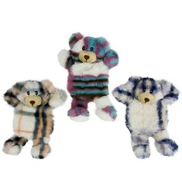 Multipet Multipet Minipet Unstuffed Berman Crinkle Bear Dog Toy Assorted 7"