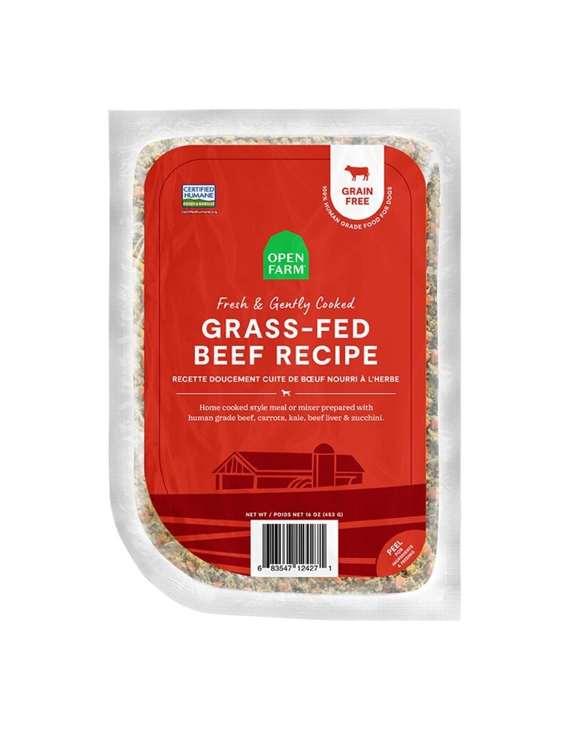 Open Farm Open Farm Dog Frozen Gently Cooked Beef 16oz - 8 Pack