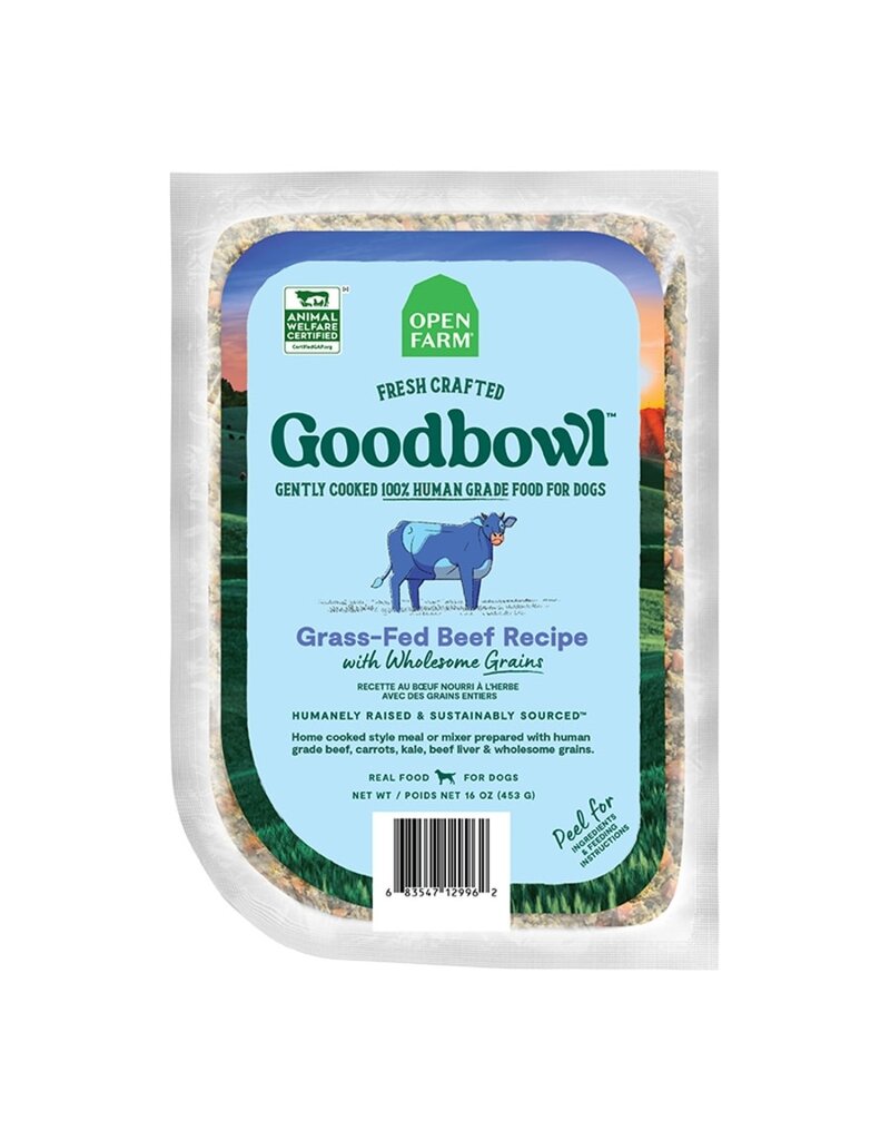 Open Farm Open Farm Dog Frozen Goodbowl Grass Fed Beef 16oz - 8 Pack