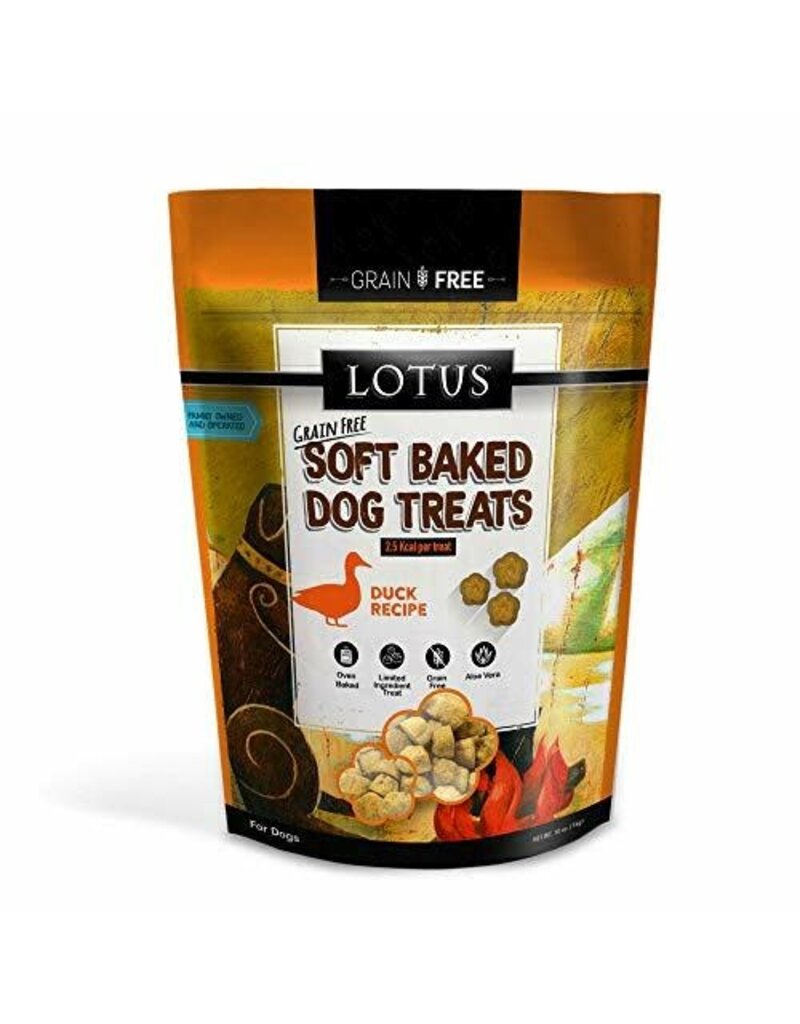 Lotus Lotus Soft Baked Grain Free Duck Dog Treats 10oz
