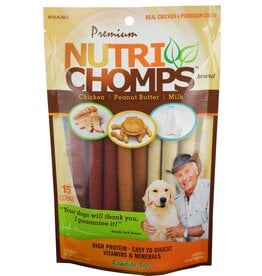 NutriChomps NutriChomps Assorted Falvor Twist Mini 15