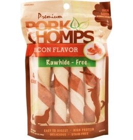 scott pet Pork Chomps Premium Bacon Twists LRG 4 ct