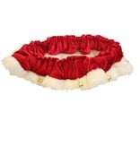 Huxley & Kent Holiday Santa Ruff With Bells - Red - MD - 12"-20"