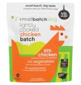 Small Batch SmallBatch Lightly Cooked Chicken Recipe Frozen Dog Food 2LB
