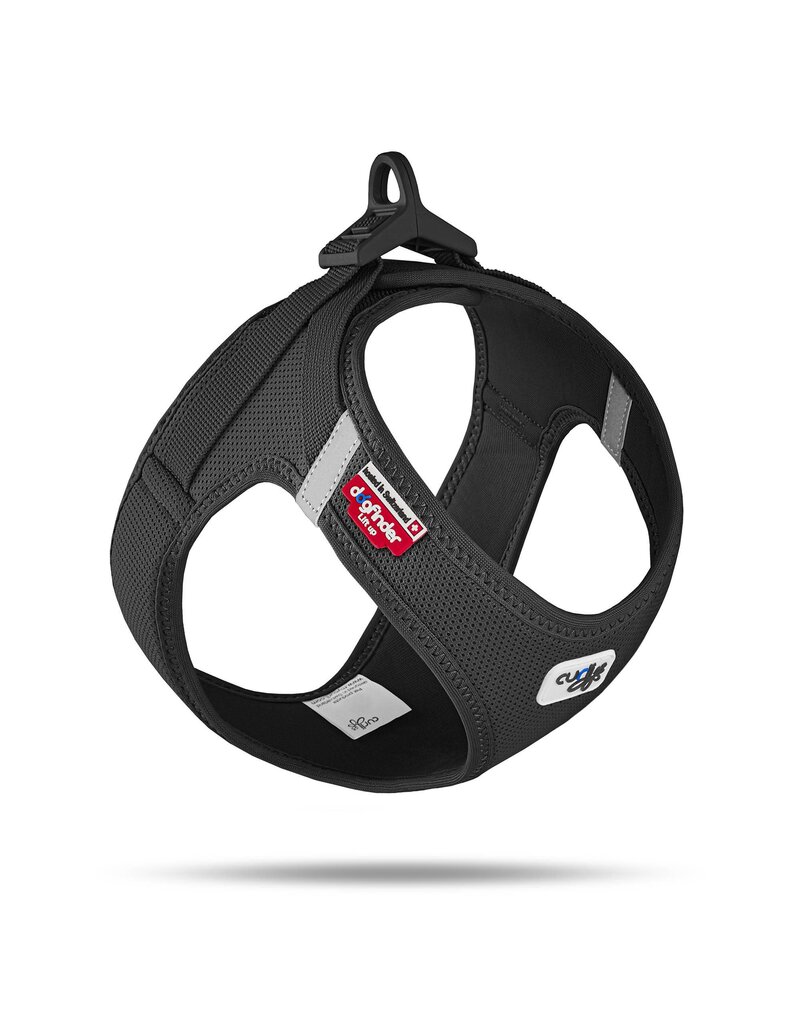 Curli Curli Vest Harness curli Clasp Air-Mesh Black Extra Large