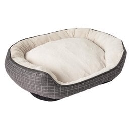 Petmate Petmate Oval Bolster Bed Assorted 34" x 28"