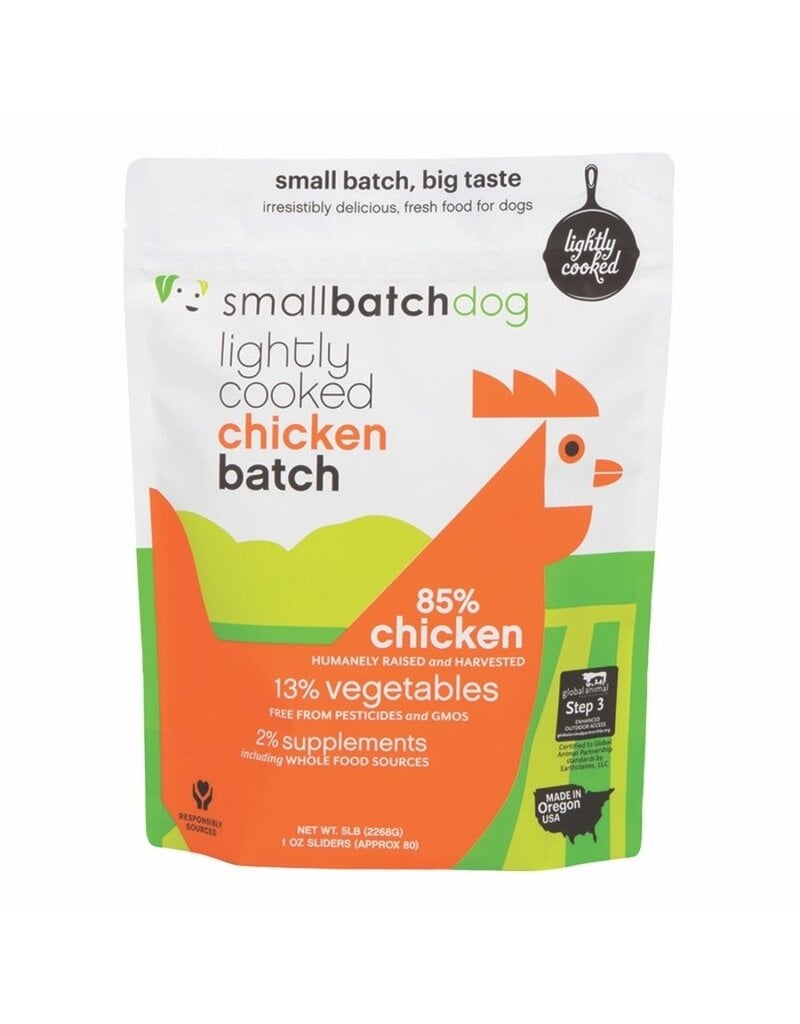 Small Batch Small Batch Dog Frozen Lightly Cooked Chicken 5lbs