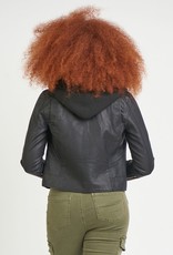 Dex F/ Leather Hoodie Jacket