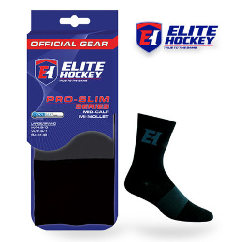 Elite Hockey Elite Hockey Pro-Slim Mid-Calf Coolmax Socks - Adult Elite Hockey Elite Hockey Pro-Slim Mid-Calf Coolmax Socks - Adult