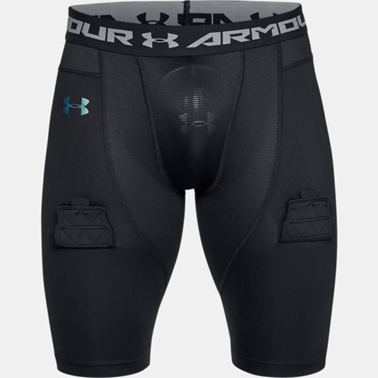 white under armour compression shorts