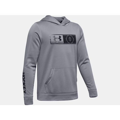 Under Armour Hockey Hoody - Steel Full Heather - Youth Under Armour Hockey Hoody - Steel Full Heather - Youth