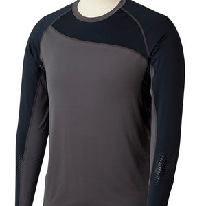 Bauer Bauer S19 Pro Long Sleeve Base Layer Top - Dark Grey/Black - Youth