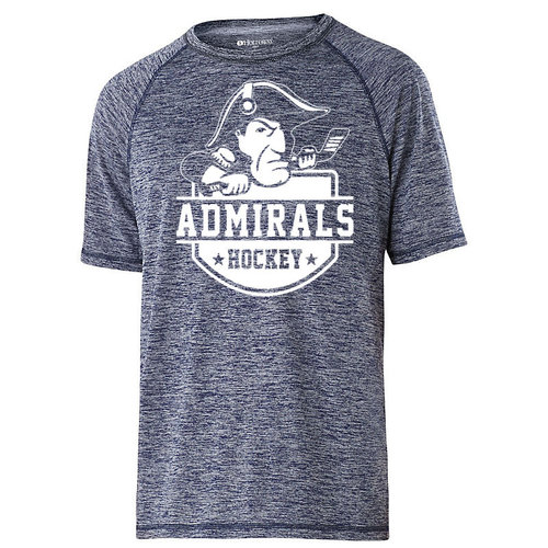 Admirals Hockey Club - Holloway S19 Electrify 2.0 Short Sleeve Tee - Navy Heather - Youth Admirals Hockey Club - Holloway S19 Electrify 2.0 Short Sleeve Tee - Navy Heather - Youth