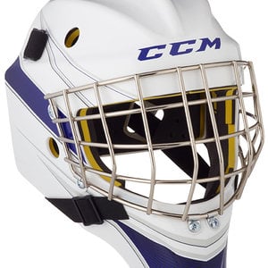 CCM AXIS XF Goal Helmet - White  Jerry's Hockey - Jerry's Hockey