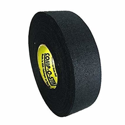 North American North American Hockey Tape - 1-Inch x 27 Yards - Black - Thin North American North American Hockey Tape - 1-Inch x 27 Yards - Black - Thin