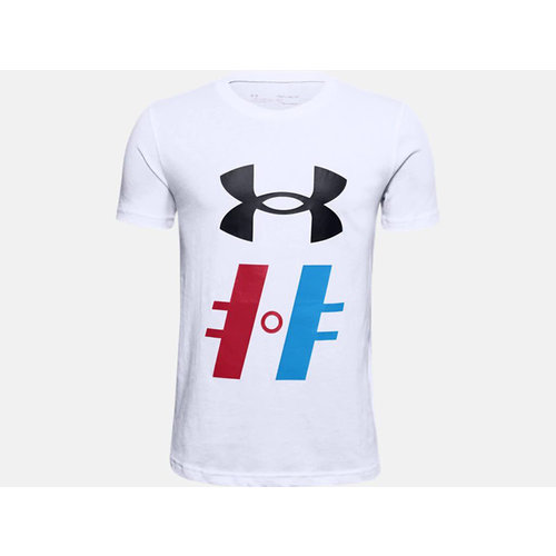 Under Armour S20 Hockey Graphic T1 Short Sleeve Tee - Youth - White Under Armour S20 Hockey Graphic T1 Short Sleeve Tee - Youth - White