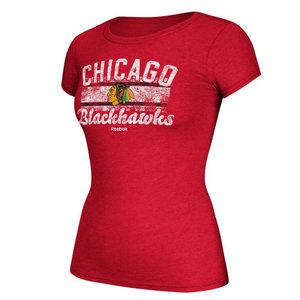 CCM Chicago Blackhawks Cap Sleeve Tee - Womens