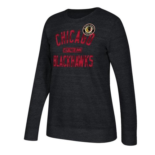 Adidas Adidas Chicago Blackhawks CCM Comfy Crew Fleece - Woman's Adidas Adidas Chicago Blackhawks CCM Comfy Crew Fleece - Woman's