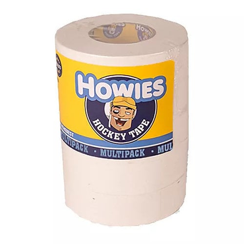 2 Rolls of HOWIE'S White Hockey Sock Tape 1 x 30 yds Shin Pad Tape