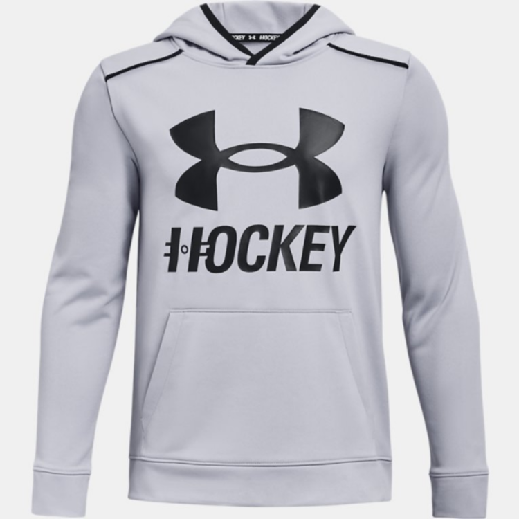 Under Armour Under Armour Hockey Graphic Hoody - Youth - Mod Gray