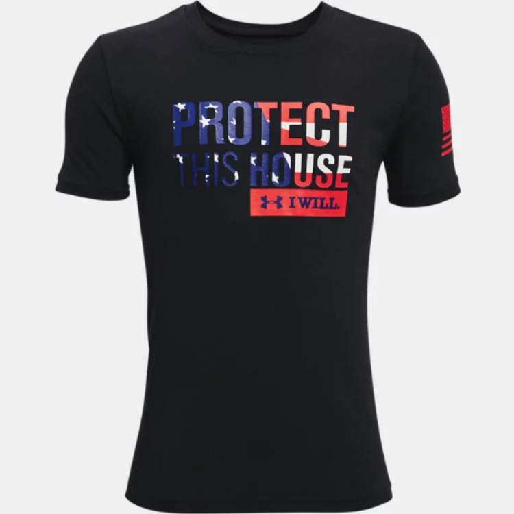 Under Armour UA Freedom PTH Tee - Black/Red - Youth