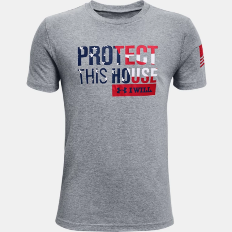 Under Armour Under Armour UA Freedom PTH Tee - Steel/Red - Youth