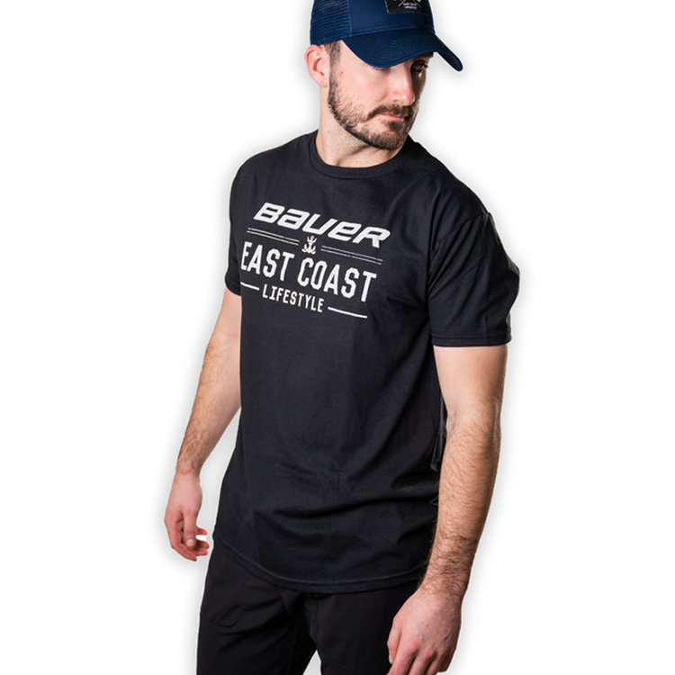 East Coast Lifestyle Bauer East Coast Lifestyle Collab Tee - Senior - Black