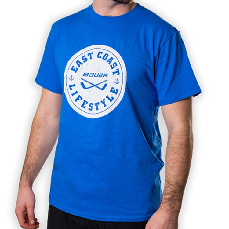 East Coast Lifestyle Bauer East Coast Lifestyle  Anchor Tee - Senior - Blue