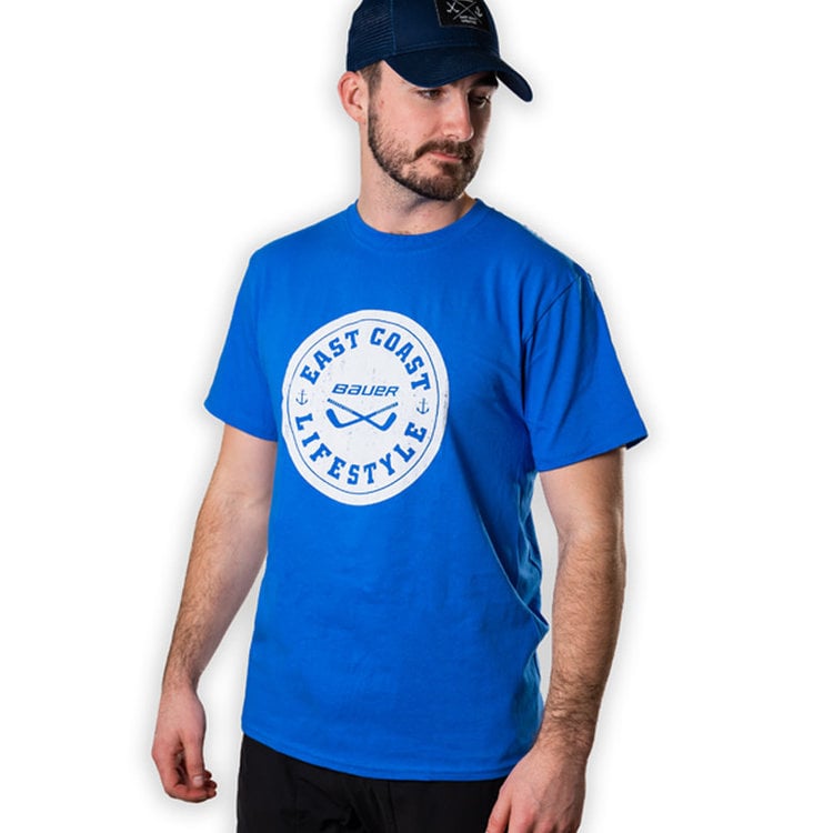 East Coast Lifestyle Bauer East Coast Lifestyle  Anchor Tee - Senior - Blue