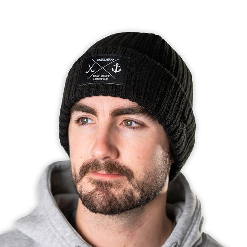 East Coast Lifestyle Bauer East Coast Lifestyle Rib Patch Beanie - Black East Coast Lifestyle Bauer East Coast Lifestyle Rib Patch Beanie - Black