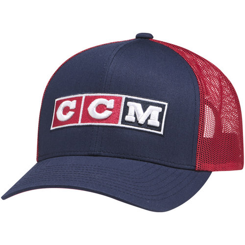 CCM CCM - Two-Tone Meshback Trucker Cap - Team USA CCM CCM - Two-Tone Meshback Trucker Cap - Team USA