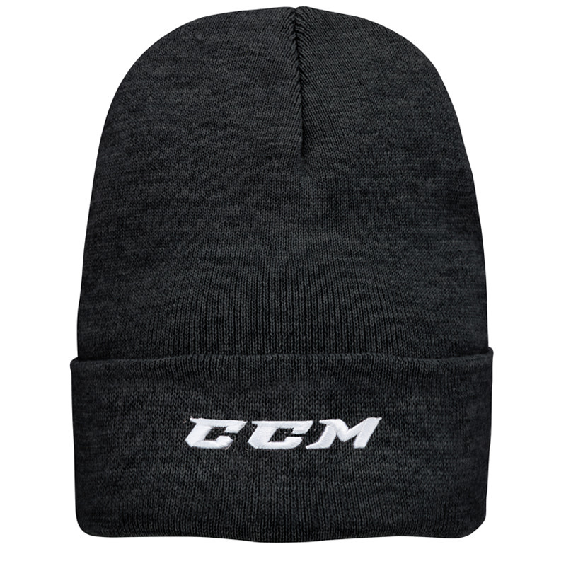 CCM Team Cuffed Watch Knit Beanie Black Jerry's Hockey Jerry's Hockey
