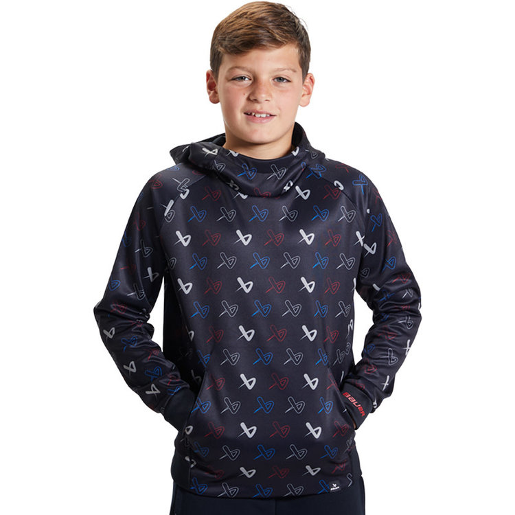Bauer Bauer Icon Repeat Hoodie - Youth - Black