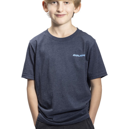 Bauer Bauer Exploded Icon Tee - Youth - Blue Bauer Bauer Exploded Icon Tee - Youth - Blue