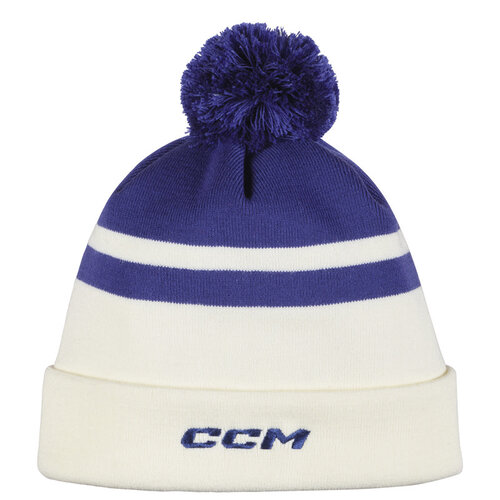 CCM CCM Team Pom Knit with Fleece Liner - Dark Blue CCM CCM Team Pom Knit with Fleece Liner - Dark Blue