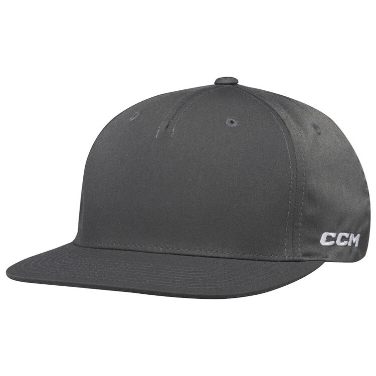 CCM CCM Team Flatbrim Snapback Cap - Carbon