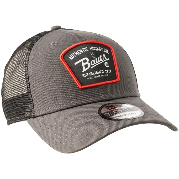 Bauer Bauer New Era 9Forty Authentic Patch Cap - Grey