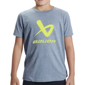 Bauer Bauer Core Lockup Short Sleeve Crew Tee - Youth - Grey