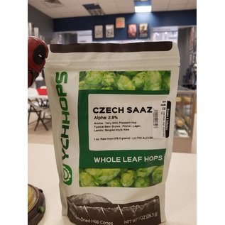 YCHHOPS Leaf Hops, Impt, Czech Saaz 1oz