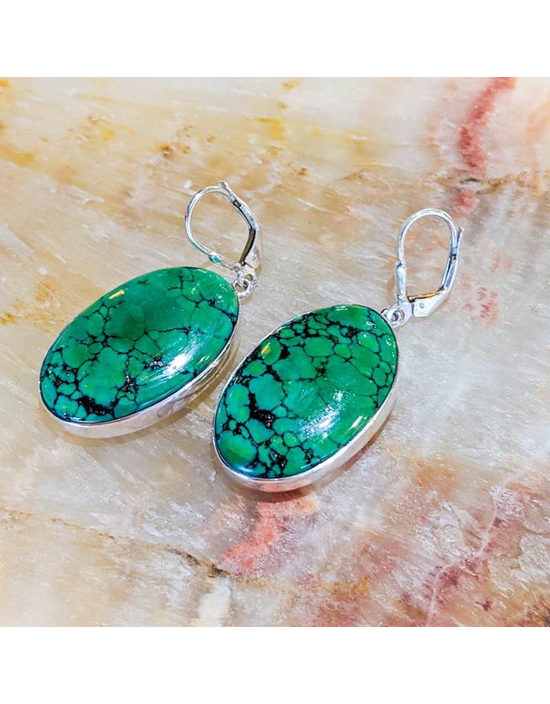 Tibetan Turquoise Ss Earrings Igneous Theory Tibetan Turquoise Ss Earrings