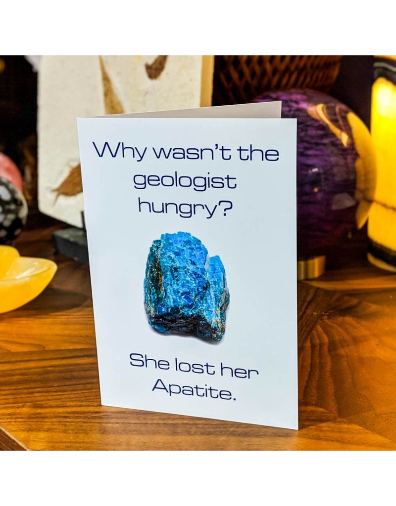 Igneous Theory Apatite Greeting Card