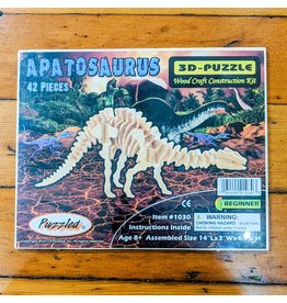 Apatosaurus Wood Skeleton Puzzle 36x12x8cm